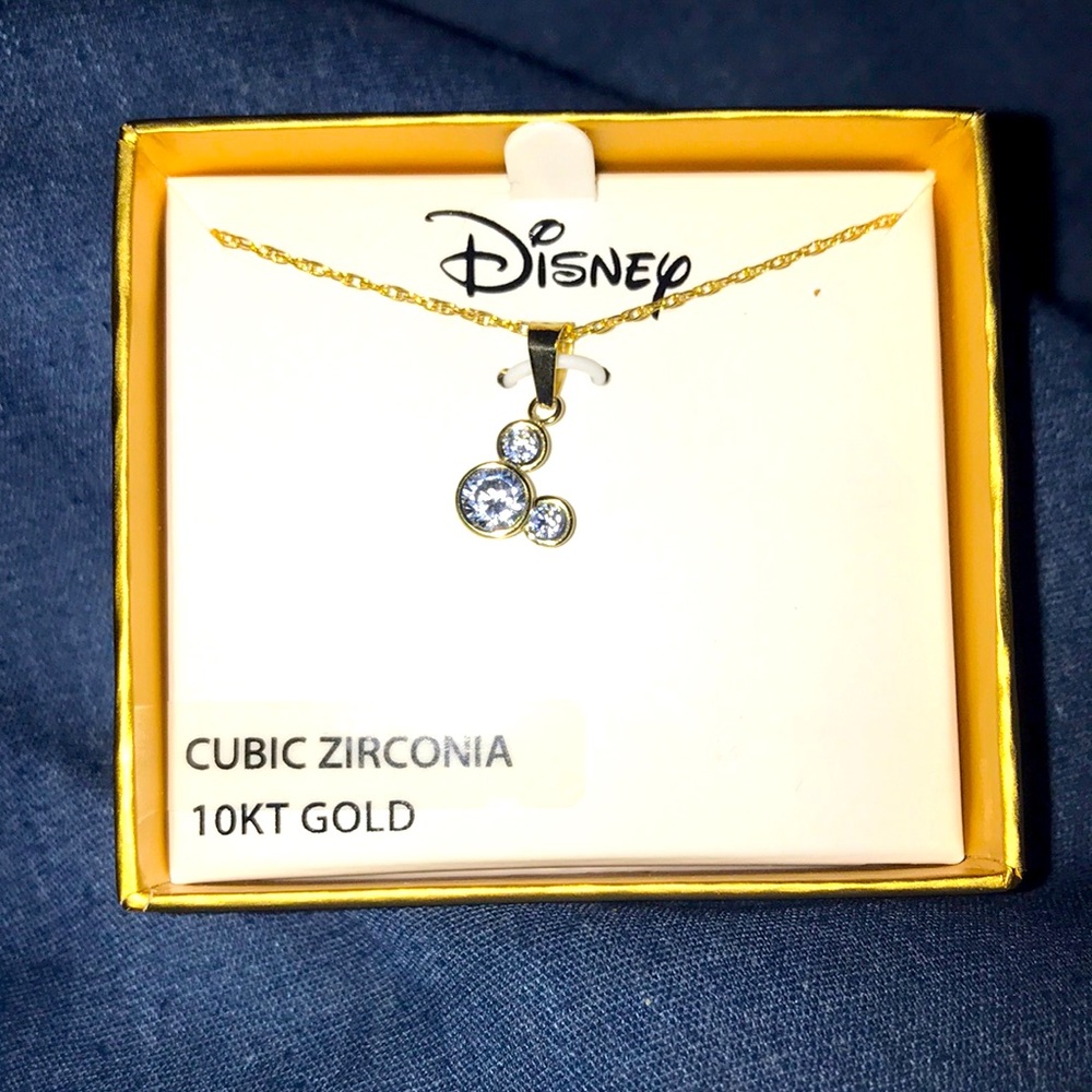 10k solid gold Mickey Mouse pendant
